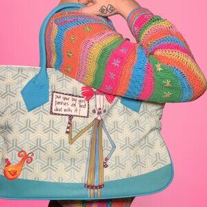 Y2K graphic handbag